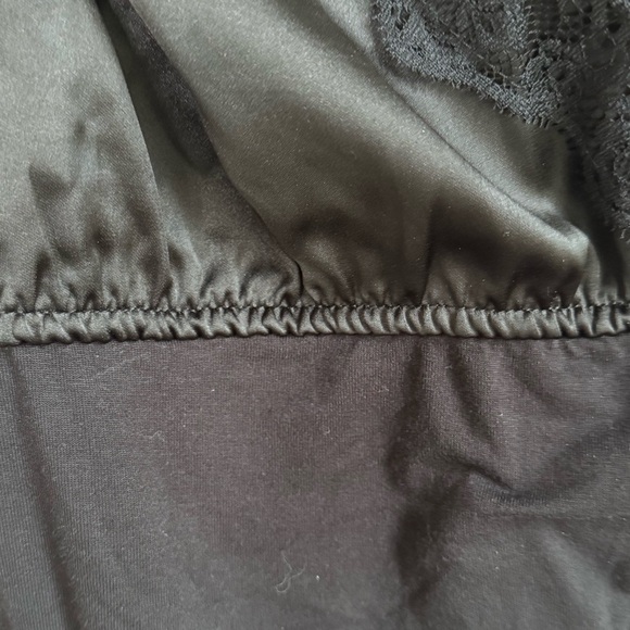 Forever 21 black lace bodysuit adjustable sleeves medium NWT goth fairy whimsy - Picture 5 of 10